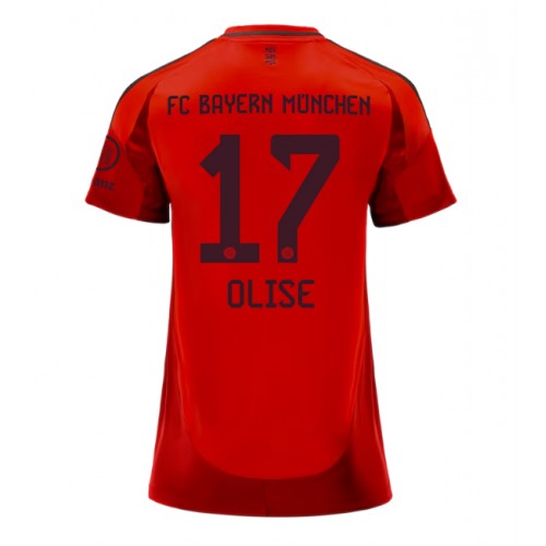 Dámy Fotbalový dres Bayern Munich Michael Olise #17 2024-25 Domácí Krátký Rukáv